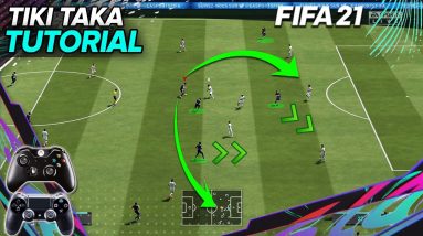 FIFA 21 TIKI TAKA ATTACKING TUTORIAL + TACTICS / HOW TO ATTACK & USE BUILD UP PLAY TO SCORE GOALS