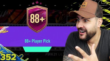 MY INSANE 88+ PLAYER PICK GOT ME A SUPER HIGH RATED CARD THAT FITS PERFECTLY IN MY FIFA 21 RTG TEAM