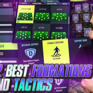 FIFA 22 BEST FORMATIONS & CUSTOM TACTICS IN ULTIMATE TEAM!! TOP 4 MOST EFFECTIVE FORMATIONS TUTORIAL