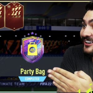 FIFA 22 MY FUTURE STARS PARTY BAG 2 + FUTCHAMPIONS REWARDS - PACKING SOME VERY HIGH RATED CARDS ðŸ˜�