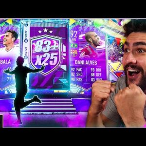 MY 83+ x25 PLAYERS PACK GOT ME A BEASTLY FUTBIRTHDAY CARD THAT WENT STRAIGHT IN MY STARTING 11!!