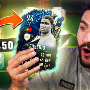 I PAID LESS THAN 300K FOR THE TOTS VERSION OF ICON MOMENTS EUSEBIO!!! INSANE CARD