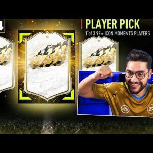 MY 92+ PRIME ICON MOMENTS PLAYER PICK SBC - WE PACKED AN AMAZING STRIKER FOR THE RTG!!