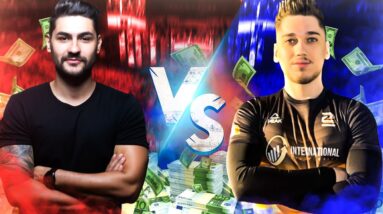 I CHALLENGED THE FIFA 22 EUROPEAN CHAMPION AT A 100$ CASH GAME & WE PLAYED AN INSANE MATCH!!!
