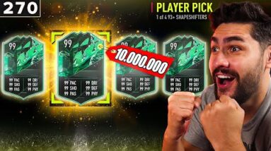 I PACKED MY FIRST EVER 99 RATED CARD FROM THE NEW 93+ SHAPESHIFTER PLAYER PICK!! I AM THE PACK KING