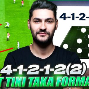 EA FC 24 MOST META FORMATION FOR TIKI TAKA TUTORIAL!! 4-1-2-1-2 (2) BEST TACTICS & INSTRUCTIONS!!